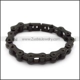 12MM Wide Black Stainless Steel Bicycle Chain b005408