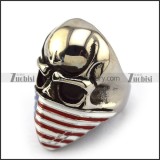 American Flag Skull Biker Small Ring r003927