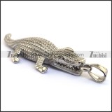 Stainless Steel Alligator Pendant p003342