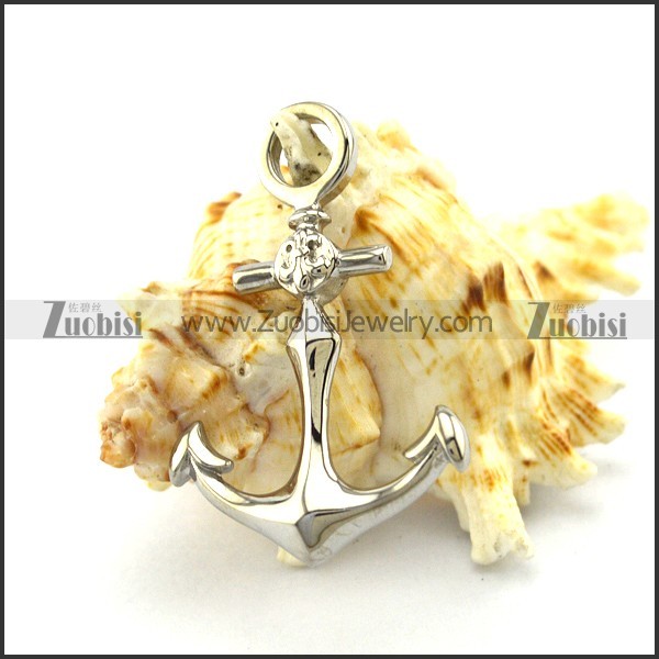 High Polishing Steel Anchor Pendant p004885