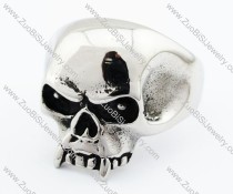 Stainless Steel Skull Ring - JR370021