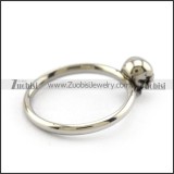 Simple Steel Skull Ring for Women r004399