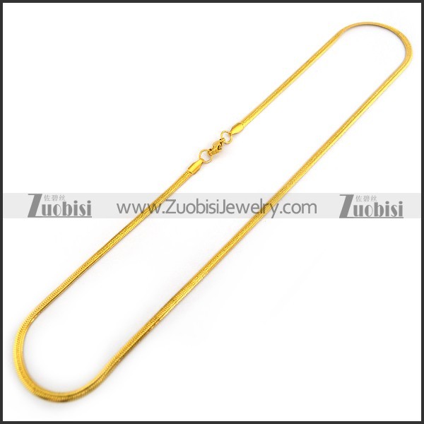 Gold Plated Stainless Steel Snake Chain n001196