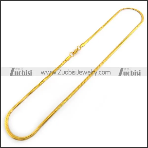 Gold Plated Stainless Steel Snake Chain n001196