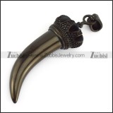 Black Stainless Steel Horn p005537