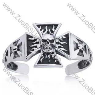 Fire Skull Stainless Steel Bangles - JB350040