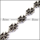 10 iron cross charms bracelets for women b002769
