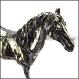 heavy solid stainless steel horse ornamental a000349