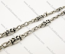 20.80 inch long Stainless Steel Biker Necklace -JN170012