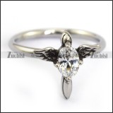clear zircon 2 wings womens ring r002073