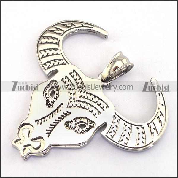 Stainless Steel Cattle Pendant p003251