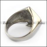 Poker Spade Ace Stainless Steel Ring r004939