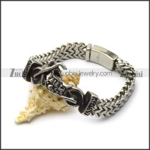 silver chain bracelet motorcycle for outlaw riders b006702
