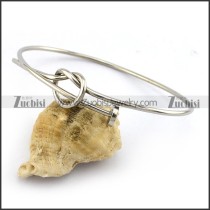 2mm Wide Stainless Steel Wire Bangle b004596