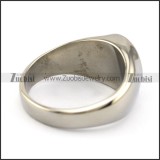 YinYang Stainless Steel Ring r004937