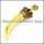Big Golden Stainless Steel Horn p005518