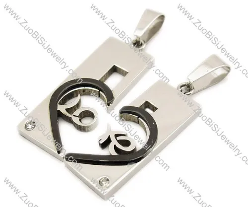 Stainless Steel Lovers Pendant -JP140005