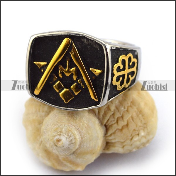 Gold Plated Masonic Ring r003619