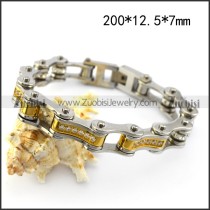 CNC Rhinestones Golden Link Chain Bracelet with Clear Rhinestones Balls b006154