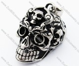 Stainless Steel Skull Ghost Pendant - JP420038