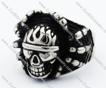 Stainless Steel Skull Ring -JR330034