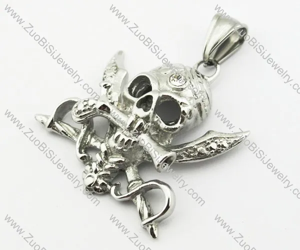 Stainless Steel Skull Pendant -JP140087