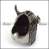 Viking Ring with 2 Horns r003691