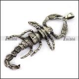 Big Stainless Steel Scorpion King Pendant p002092