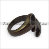 black stainless steel spanner wrench around ring -r000360