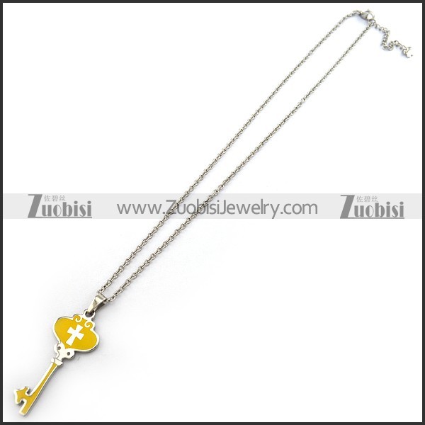 Yellow Epoxy Key Charm Chain n001293