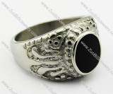 Stainless Steel Stone Ring -JR080020
