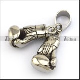 Pair of Boxing Gloves Pendant for Champion in Stainless Steel p003796