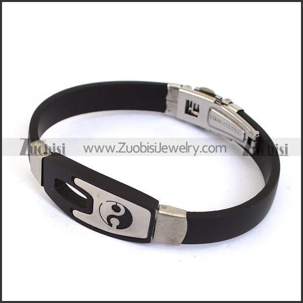 Taiji Rubber Bracelet b002974