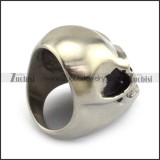 matte huge barehead skull ring with size from 7 to 15 r002204