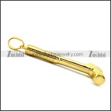 Gold-plated Hammer Pendant p006117