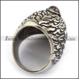 brilliant noncorrosive steel Red Stone Skull Ring with punk style for Motorcycle bikers - r000513