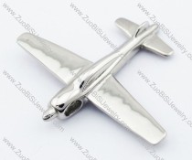Stainless Steel aeroplane Pendant-JP330015