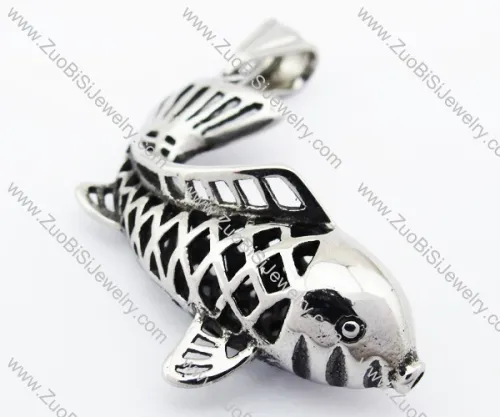 Stainless Steel Fish Pendant in Cryprinus Carpiod Shaped - JP170227