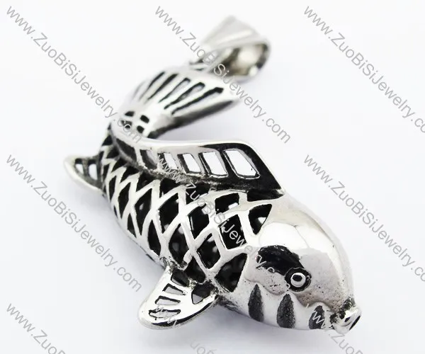 Stainless Steel Fish Pendant in Cryprinus Carpiod Shaped - JP170227