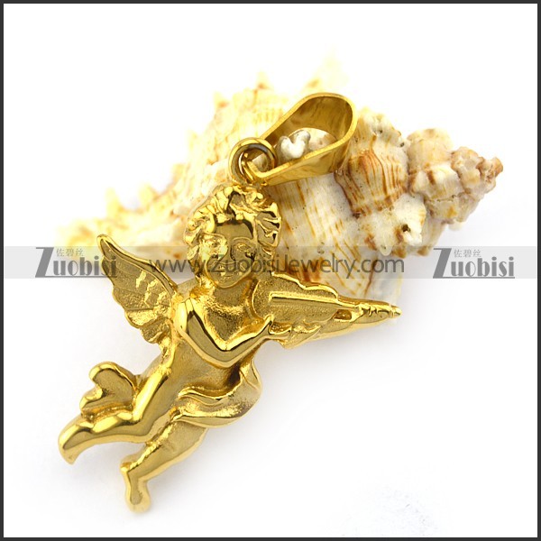 Little Angel Pendant in Gold Plating p004933