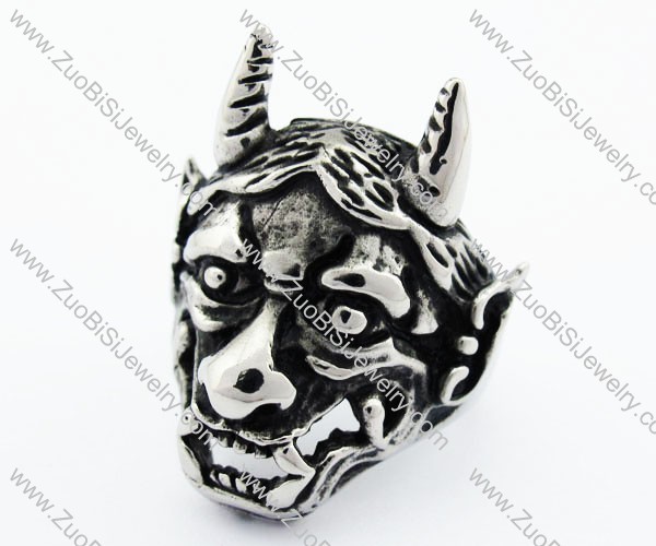 Stainless Steel Dragon King Ring - JR370057