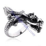 China Dragon Ring in Stainless Steel Metal -JR350047