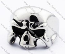Stainless Steel skull helmet Ring without lower jaw -JR010098