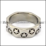 Stainless Steel Casting Stars Ring r004823