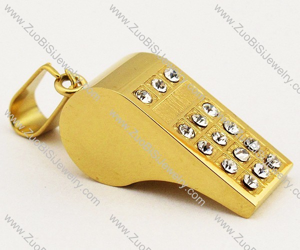 Stainless Steel Whistle Pendant -JP140036