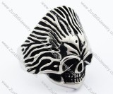 Stainless Steel Satan Ring in Skull Shaped -JR330004