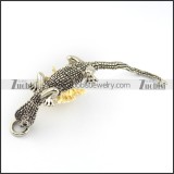 21CM Long Stainless Steel Chameleon Bracelet b003918