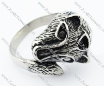 Stainless Steel Wolf Ring -JR330056