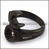 Black Stainless Steel Screw Wrench Ring r003670