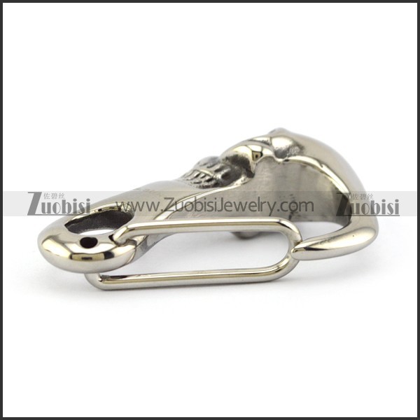 316L Big Stainless Steel Skull Clasp a000471
